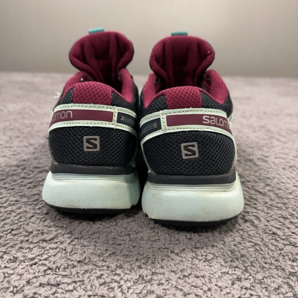 Salomon X Mission 2 Shoes Womens 7.5 Blue Trail Running Sneakers Cross Trainers - Picture 6 of 10